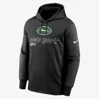 New York Jets Men’s Nike Therma NFL Pullover Толстовка з капюшоном колір чорний