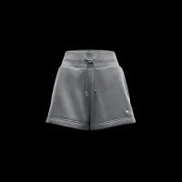 Nike Sportswear Phoenix Fleece женская С высокой Талией Loose шорты цвет зеленый