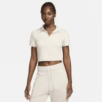 Nike Sportswear Essential женская Short-Sleeve Polo Top цвет коричневый