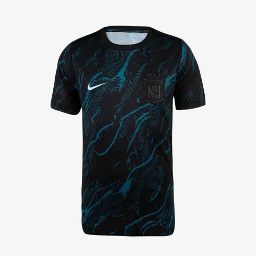 NJ/NY Gotham FC 2025 Big дитячі Nike NWSL Short-Sleeve Pre-Match Top колір зелений