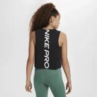Nike Pro Girls' Dri-FIT тренировочные Tank Top цвет черный