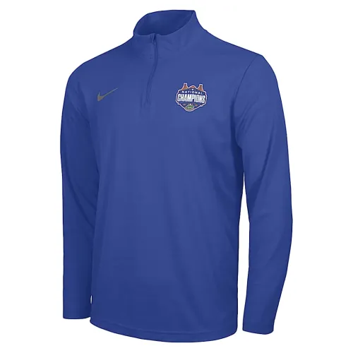 Nike Florida (мужские Team) мужские Jordan College National Champs 1/4-Zip Intensity Top синий