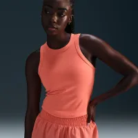 Nike One Fitted жіноча Dri-FIT Cropped Tank Top Pink