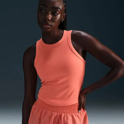 Nike One Fitted жіноча Dri-FIT Cropped Tank Top Pink