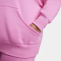 Nike Sportswear Phoenix Fleece женская оверсайз Pullover Толстовка с капюшоном (большие размеры) цвет красный