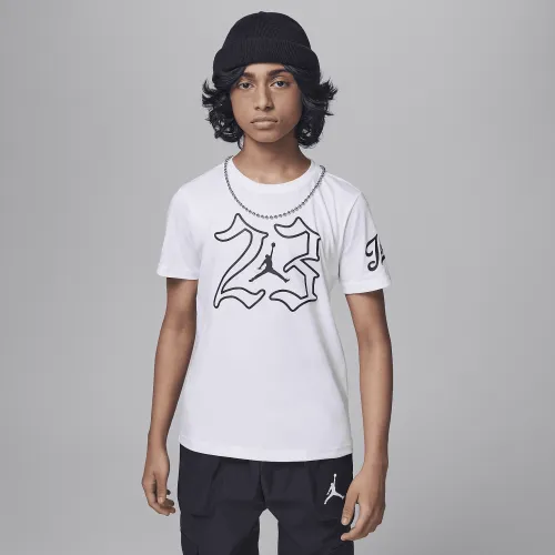 Nike Jordan MVP Jumpman Big детские 23 футболка цвет белый