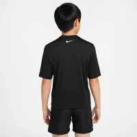 Nike Swim Hydroguard Big детские (для мальчиков) Dri-FIT Short-Sleeve Top цвет черный