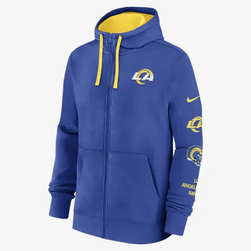 Los Angeles Rams Club чоловічі Nike NFL Full-Zip Толстовка з капюшоном блакитний