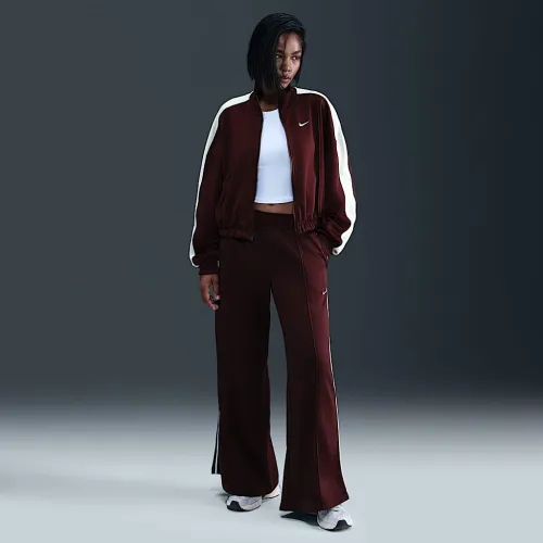 Nike Sportswear женская Mid-Rise Wide-Leg спортивные штаны цвет красный