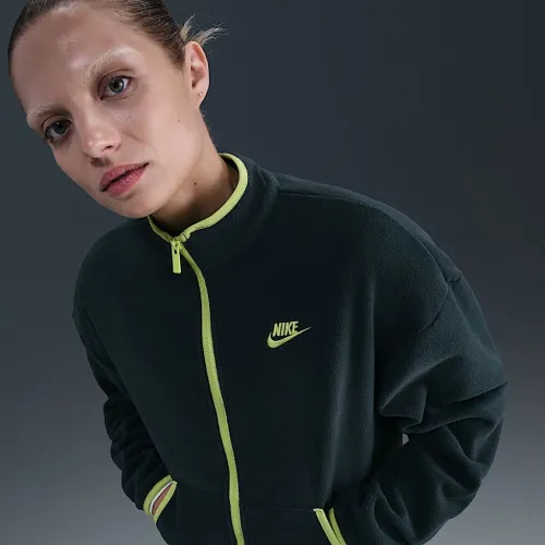 Nike Sportswear Club Fleece женская Loose Cozy Track Куртка цвет зеленый