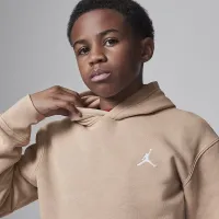 Nike Jordan MJ Brooklyn Big детские Fleece Pullover Толстовка с капюшоном цвет коричневый