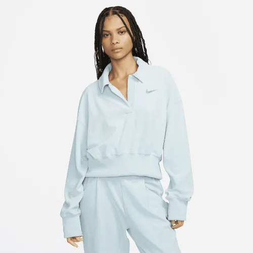 Nike Sportswear женская Velour Polo синий
