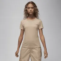 Nike Jordan Essentials жіноча Slim Short-Sleeve футболка колір коричневий