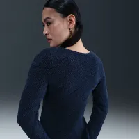 Nike Sportswear Phoenix Cozy Букле жіноча Slim Knit Костюм блакитний