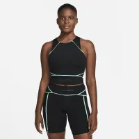 Nike Pro Dri-FIT жіноча Cropped тренувальні Tank колір чорний