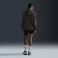 Nike Sportswear женская оверсайз Jersey Full-Zip Толстовка с капюшоном цвет коричневый