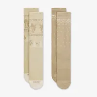 Nike Everyday Plus Cushioned Winter Wonderland Crew шкарпетки (2 пар) різнокольорові
