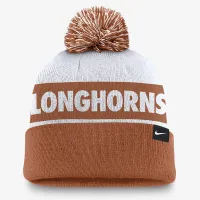 Texas Longhorns Primetime Peak мужские Nike College Cuffed Pom Beanie Orange