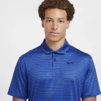 Nike Tour чоловічі Dri-FIT Striped для гольфу Polo блакитний