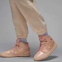 Nike Jordan Flight Fleece жіноча Pants колір коричневий