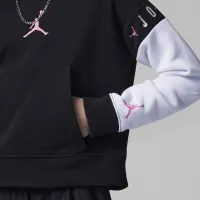 Nike Jordan Holiday Shine Glitter Pullover Толстовка с капюшоном Little детские Толстовка с капюшоном цвет черный