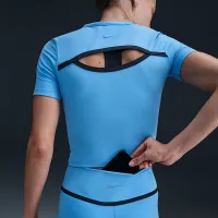 Nike One женская С высокой Талией 7/8 лосины синий