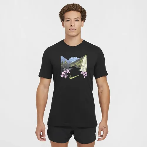 Nike чоловічі Dri-FIT Running футболка колір чорний
