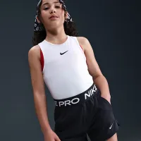 Nike Pro Fleece Big детские (Girls') Dri-FIT шорты цвет черный