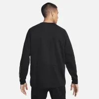 Nike мужские Dri-FIT Fleece Fitness Crew-Neck Top цвет черный