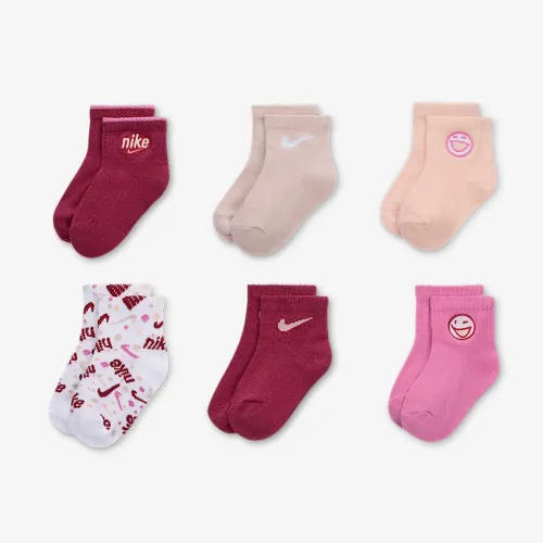 Nike Play For All Baby (0-9M) Infant шкарпетки (6 пар) Pink