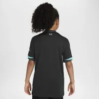 Liverpool FC 2024/25 Stadium Away Big детские Nike Dri-FIT Soccer Replica Jersey цвет черный