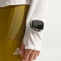 Nike ACG женская UV-Resistant Hooded Trail Running Mid-Layer Top цвет серый