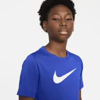 Nike Dri-FIT Legend Big детские (для мальчиков) футболка синий