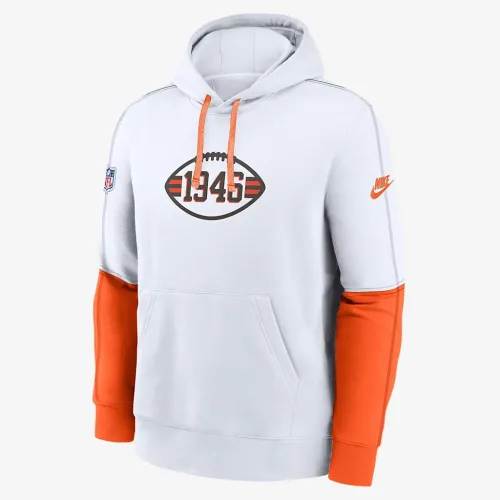 Cleveland цвет коричневыйs Logo Team Issue Club мужские Nike NFL Pullover Толстовка с капюшоном цвет белый