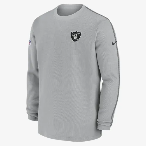 Las Vegas Raiders Sideline Coach Men’s Nike NFL Long-Sleeve Top цвет серый