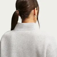 Nike Sportswear Phoenix Fleece женская оверсайз 1/4-Zip Long свитшот цвет серый