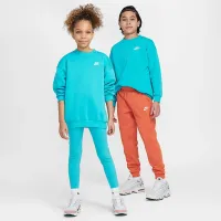 Nike Sportswear Club Fleece Big детские оверсайз свитшот цвет зеленый