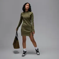 Nike Jordan женская 1/2-Zip Long-Sleeve Knit Костюм цвет зеленый