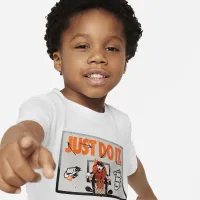 Nike Little детские Bball Just Do It футболка цвет белый