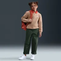 Nike Sportswear Club Fleece Big дитячі світшот колір коричневий