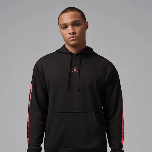 Nike Jordan Sport Crossover мужские Dri-FIT Fleece Graphic Pullover Толстовка с капюшоном цвет черный