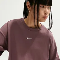 Nike Sportswear женская оверсайз Long-Sleeve футболка цвет фиолетовый
