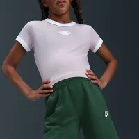 Nike Sportswear Club Fleece Big дитячі French Terry шорти колір зелений