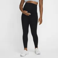 Nike (M) One жіноча З високою талією 7/8 лосіни з кишенями(Maternity) колір чорний