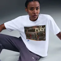 Nike женская баскетбольные футболка цвет белый