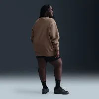 Nike Sportswear Phoenix Fleece жіноча оверсайз Crew-Neck світшот (великі розміри) колір коричневий