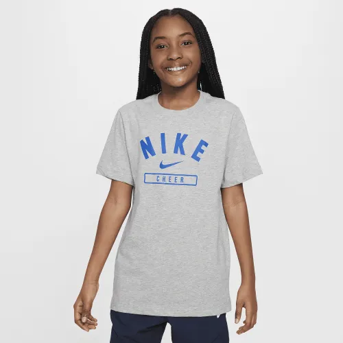 Nike Big дитячі (Girls') Cheer футболка колір сірий