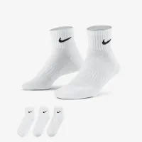 Nike Everyday Cushioned тренировочные Ankle носки (3 пары) цвет белый