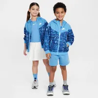 Nike Little дитячі Printed Windrunner Куртка блакитний