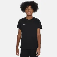 Nike Dri-FIT Strike Big дитячі Short-Sleeve Soccer Top колір чорний